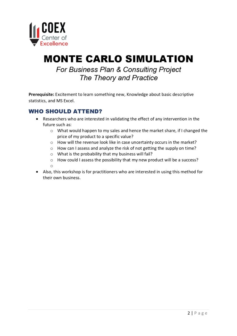 MONTE CARLO SIMULATION (2)