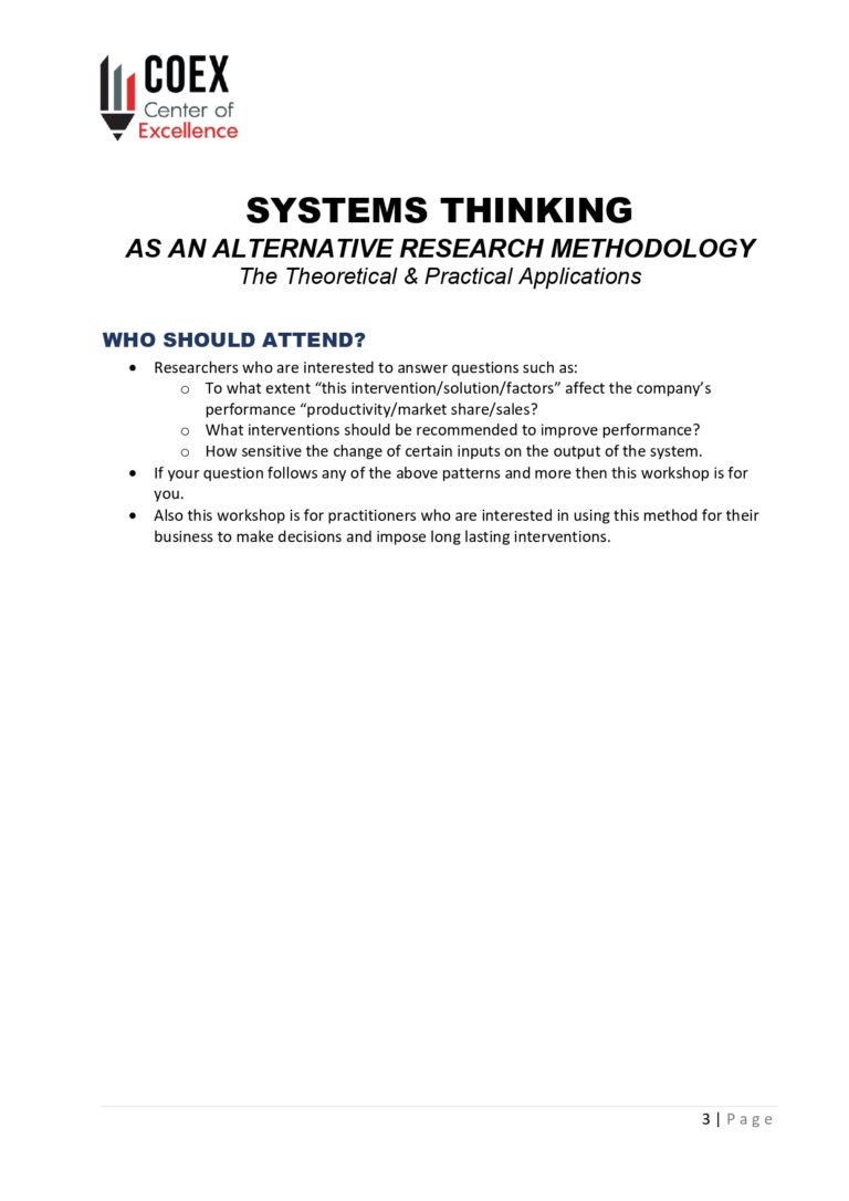 SYSTEMS THINKING (3)